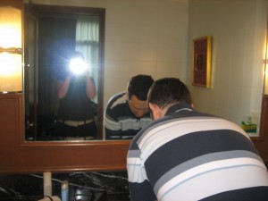 golf getting ready to golf