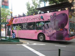 double decker tour bus