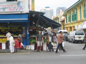 john at the fruit stand
