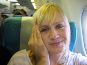 acting like dorks on the plane