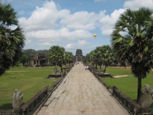 Looking out from Angkor Wat