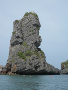 angthong We got to kayak around all of the magnificent formations