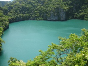 lagoon An incredible blue lagoon